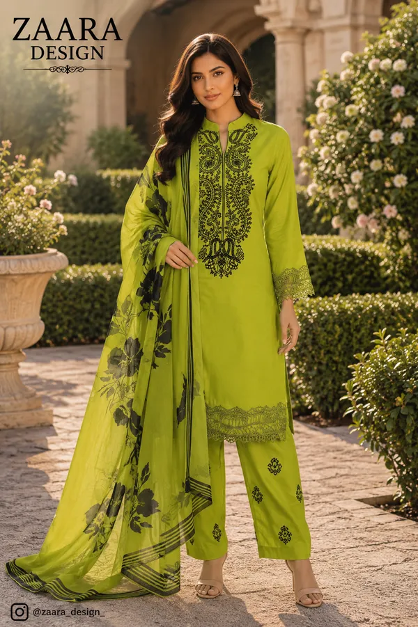 Green_Rayon_Straight_Printed_Kurta_Set_For_Women