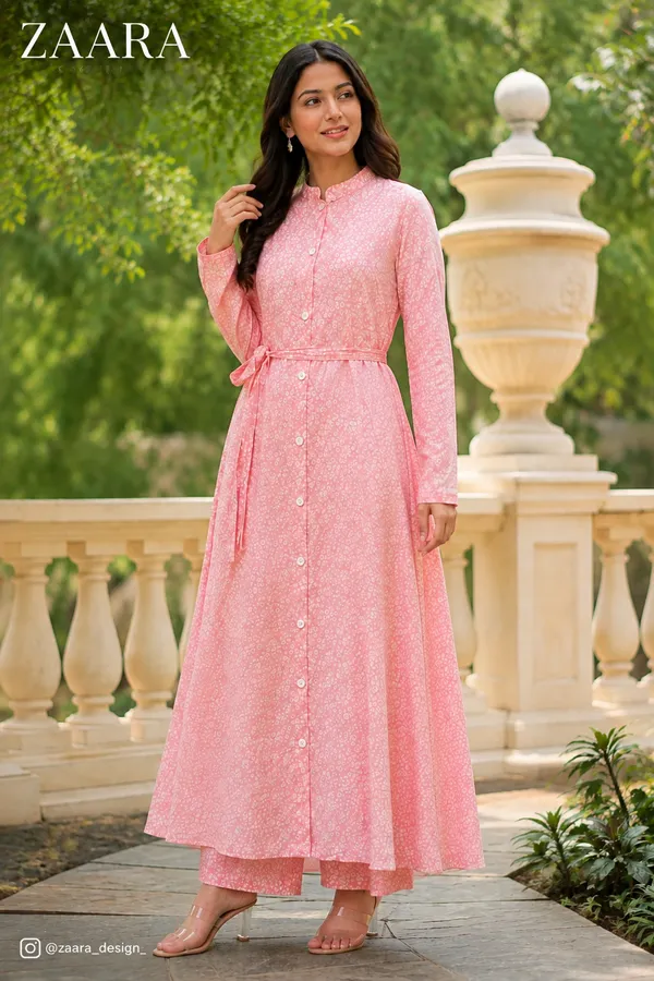 Pink_Ice_Crepe_Belted_Printed_Maxi_Dress_For_Women