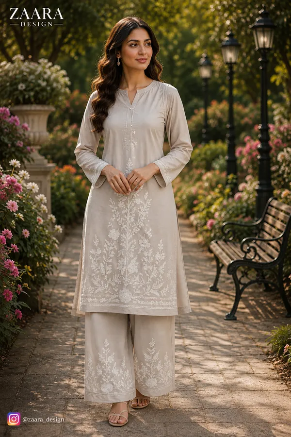 Grey_Pashmina_Straight_Embroidered_Co-Ord_Set_For_Women