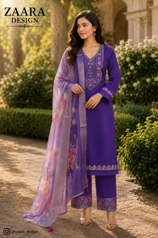 Purple_Crepe_Straight_Embroidered_Kurta_Set_For_Women