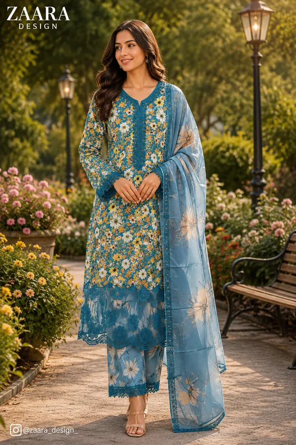 Blue_Lawn_Floral_Print_Embroidered_Salwar_Kurta_Set_For_Women