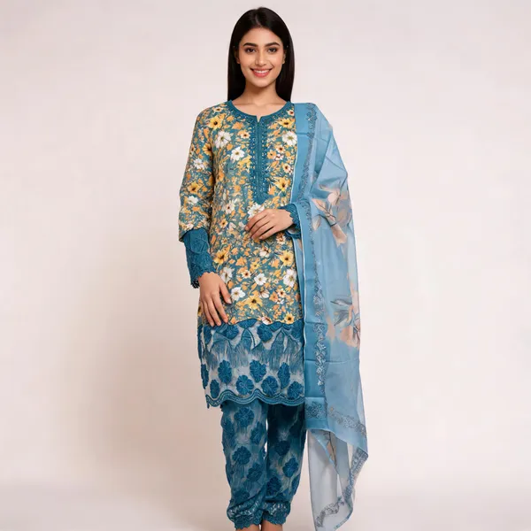 Blue_Lawn_Floral_Print_Embroidered_Salwar_Kurta_Set_For_Women
