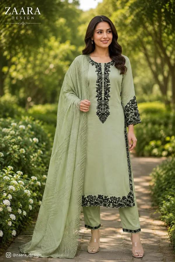 Light_Green_Rayon_Straight_Embroidered_Kurta_Set_For_Women