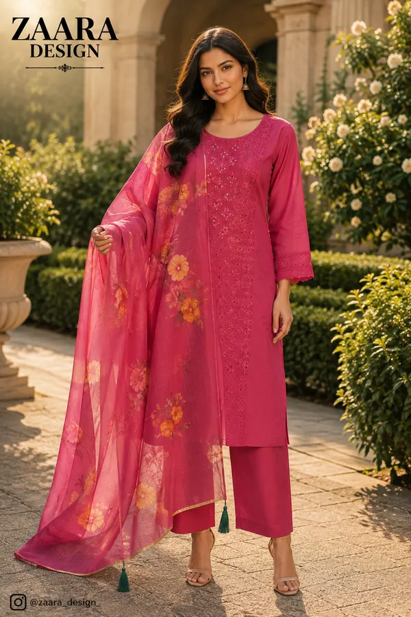 Pink_Crepe_Straight_Embroidered_Kurta_Set_For_Women