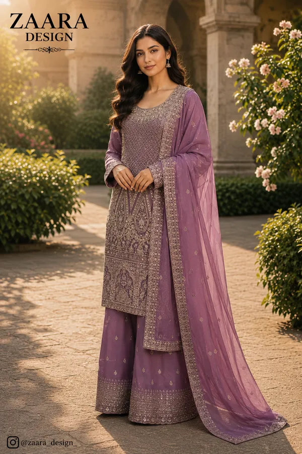 Mauve_Georgette_Embroidered_Ethnic_Kurta_Set_For_Women