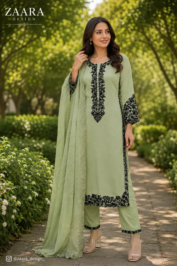 Light_Green_Rayon_Straight_Embroidered_Kurta_Set_For_Women