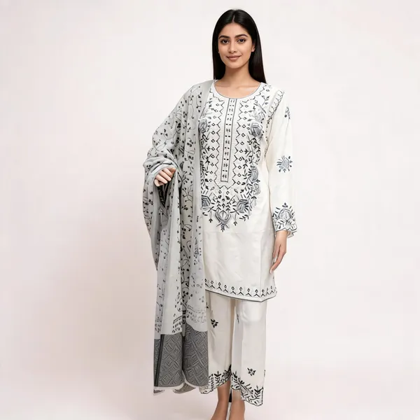 White_Lawn_Straight_Embroidered_Kurta_Set_For_Women