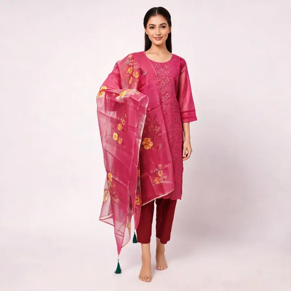 Pink_Crepe_Straight_Embroidered_Kurta_Set_For_Women