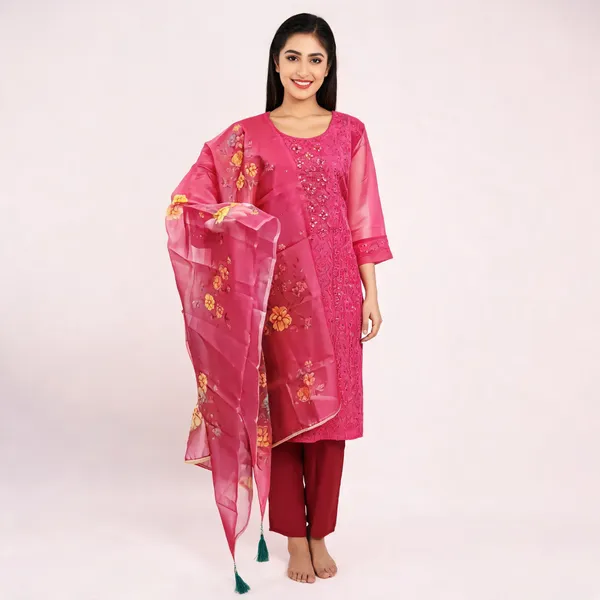 Pink_Crepe_Straight_Embroidered_Kurta_Set_For_Women