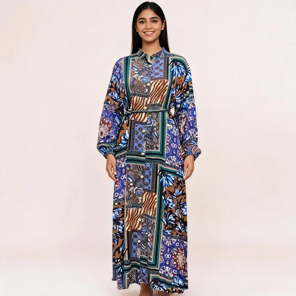 Blue_Ice_Crepe_Relaxed_Printed_Maxi_Gown_For_Women