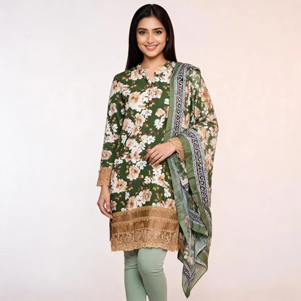 Green_Lawn_Straight_Floral_Print_Kurta_Set_For_Women