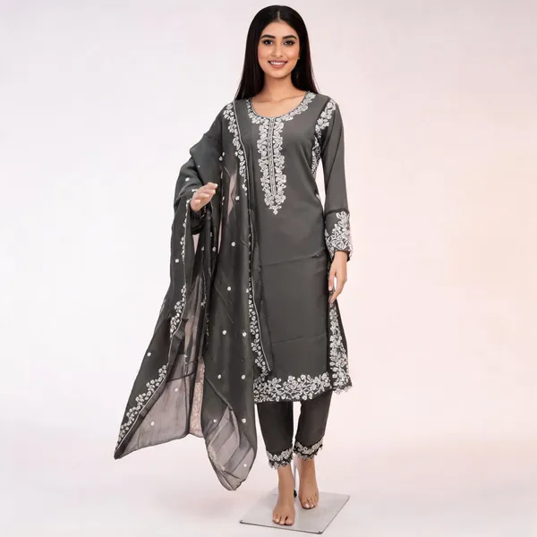 Grey_Rayon_Straight_Embroidered_Kurta_Set_For_Women