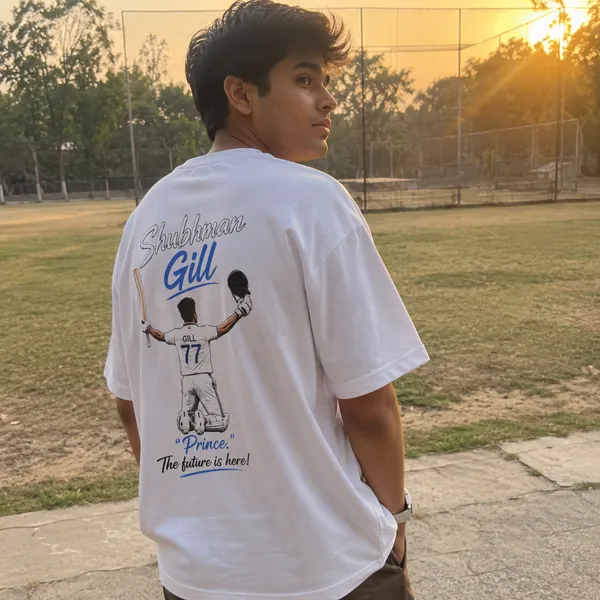 The_Future_Is_Here_Shubhman_Gill_Oversized_Cricket_Tribute_Tee