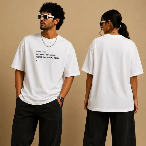 Error_404_Patience_Not_Found_Oversized_T_Shirt_Funny_Tech_Graphic_Tee_For_Women