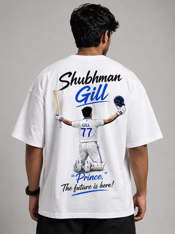 The_Future_Is_Here_Shubhman_Gill_Oversized_Cricket_Tribute_Tee_For_Women