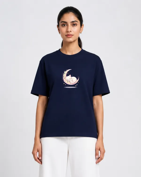 Sleeping_Cat_On_Moon_Graphic_Oversized_Navy_Blue_T_Shirt_For_Women_Cute_Kawaii_Aesthetic_Tee