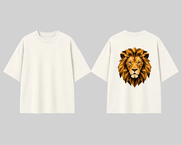 Geometric_Lion_Graphic_Oversized_T_Shirt_Low_Poly_Lion_Head_Back_Print_Unisex_Wildlife_Streetwear_Tee