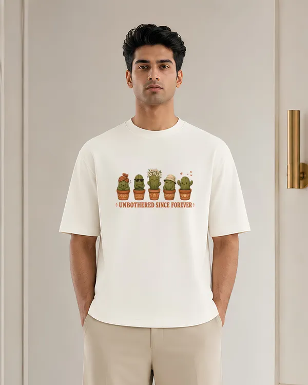 Unbothered_Since_Forever_Cactus_Graphic_Oversized_T_Shirt_Cute_Funny_Plant_Lover_Tee_Unisex_Casual_Streetwear