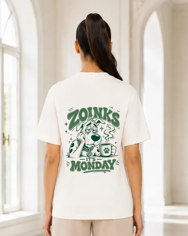 Zoinks_It_S_Monday_Funny_Cartoon_Graphic_T_Shirt_For_Women_Retro_Coffee_Lover_Oversized_Tee