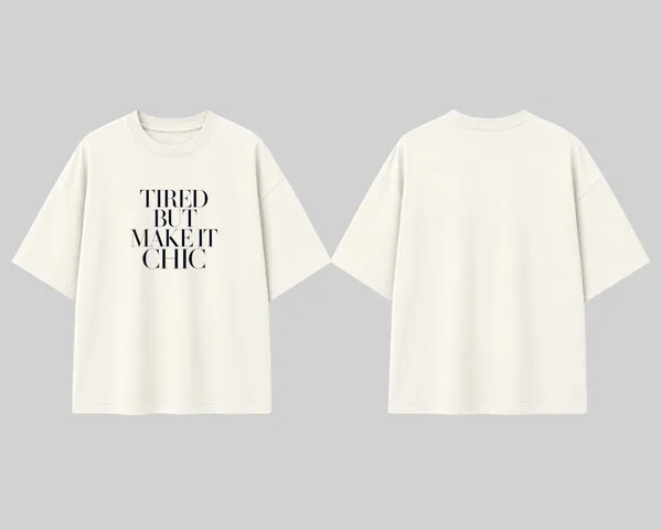 Tired_But_Make_It_Chic_Graphic_T_Shirt_For_Women_Minimalist_Fashion_Quote_Oversized_Tee