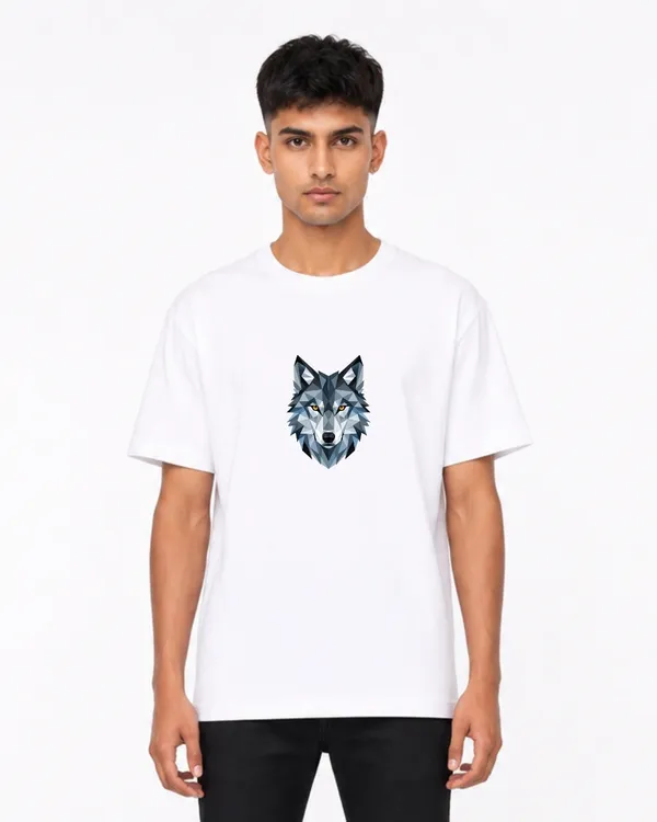 Geometric_Wolf_Graphic_Oversized_T_Shirt_For_Men_Polygon_Animal_Art_Cotton_Tee_White_Streetwear_T_Shirt