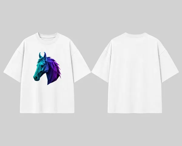 Geometric_Horse_Graphic_Oversized_T_Shirt_For_Men_Women_Polygon_Horse_Head_Design_Tee_Modern_Abstract_Animal_Unisex_T_Shirt