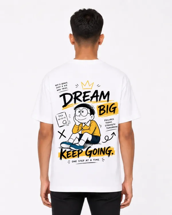 Dream_Big_Keep_Going_Oversized_T_Shirt_For_Men_Women_Motivational_Anime_Graphic_Back_Print_Tee_Inspirational_Unisex_Streetwear_T_Shirt