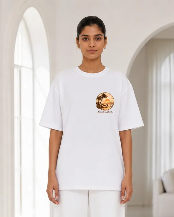 Women_S_Oversized_White_Beach_Sunset_Graphic_T_Shirt_Somewhere_Slower_Aesthetic_Casual_Tee