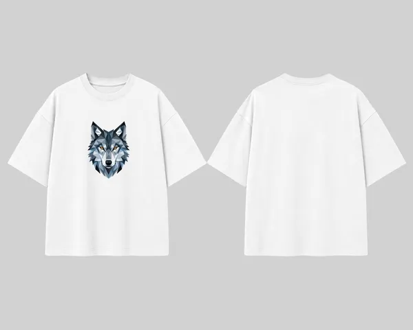 Women_S_Oversized_White_Geometric_Wolf_Graphic_T_Shirt_Minimal_Animal_Print_Casual_Tee