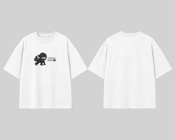 Women_S_Oversized_White_Stealth_Mode_On_Ninja_Graphic_T_Shirt_Cute_Gamer_Streetwear_Tee