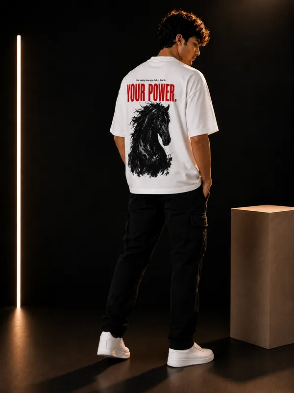 Your_Power_Oversized_T_Shirt_Wild_Horse_Graphic_Tee_By_Stichix