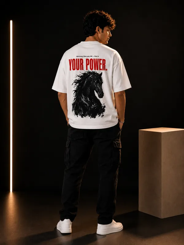 Your_Power_Oversized_T_Shirt_Wild_Horse_Graphic_Tee_By_Stichix