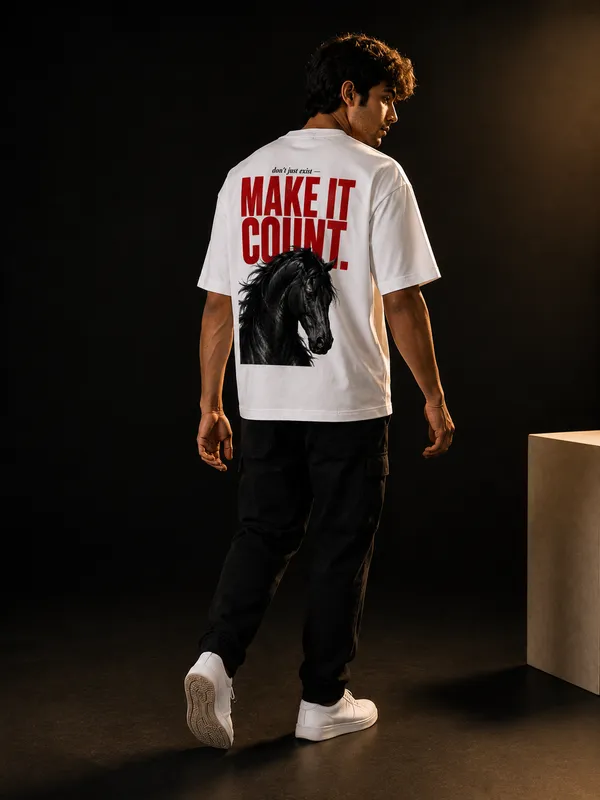 Make_It_Count_Oversized_T_Shirt_Black_Horse_Graphic_Tee_By_Stichix