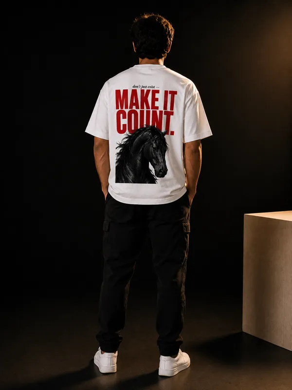 Make_It_Count_Oversized_T_Shirt_Black_Horse_Graphic_Tee_By_Stichix