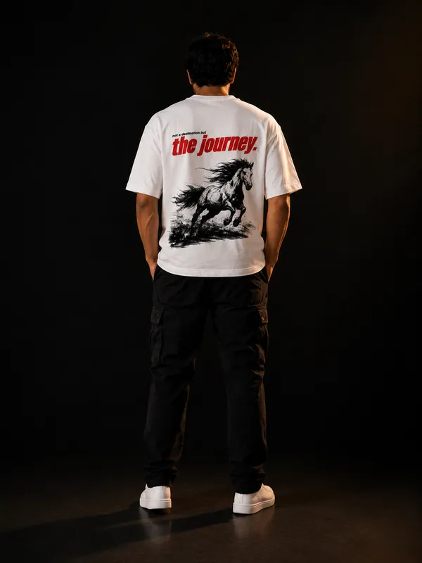 Stichix_S_The_Journey_Oversized_T_Shirt_Running_Horse_Graphic_Tee