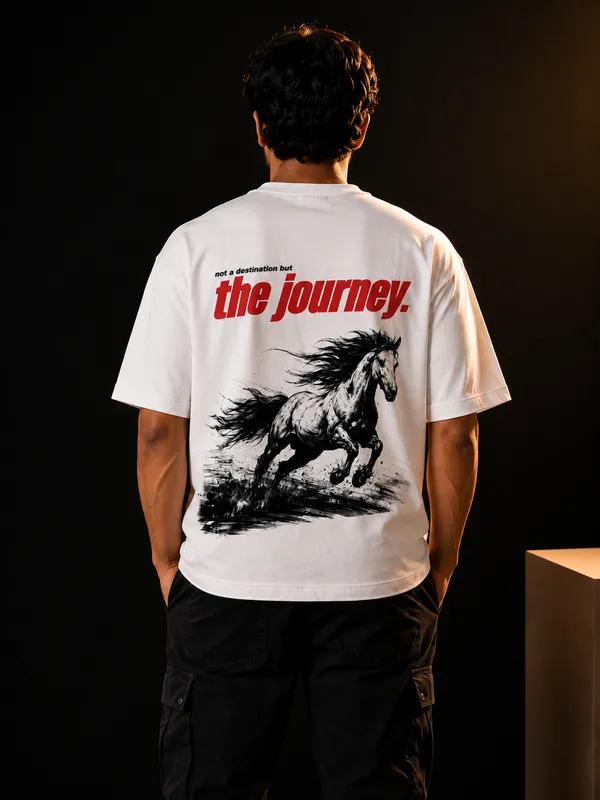 Stichix_S_The_Journey_Oversized_T_Shirt_Running_Horse_Graphic_Tee
