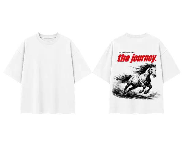 Stichix_S_The_Journey_Oversized_T_Shirt_Running_Horse_Graphic_Tee