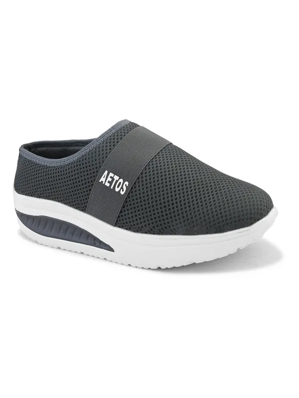 Grey_Mesh_Slip_On_Shoes_For_Women