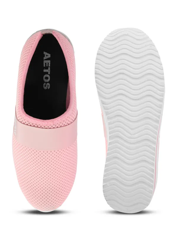 Pink_Mesh_Slip_On_Shoes_For_Women