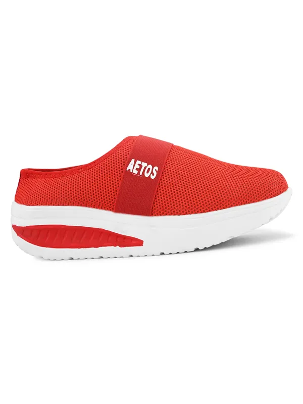 Red_Mesh_Slip_On_Shoes_For_Women