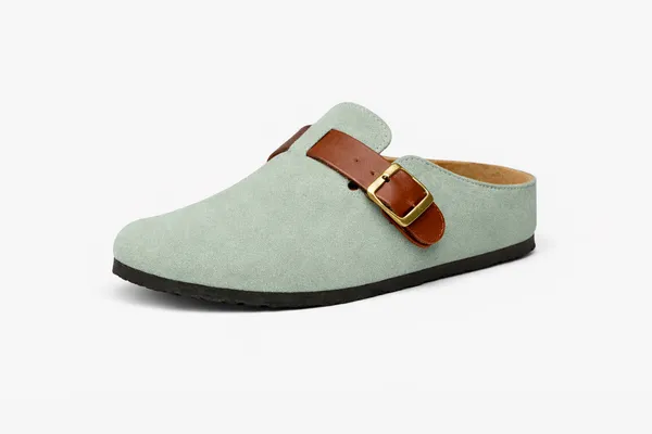 Sage_Green_Suede_Leather_Slip_On_Clog_Sandals_For_Men