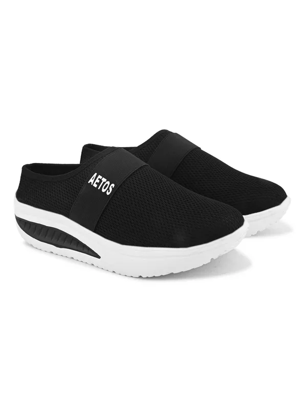 Black_Mesh_Slip_On_Shoes_For_Women