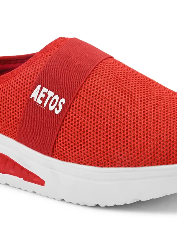 Red_Mesh_Slip_On_Shoes_For_Women