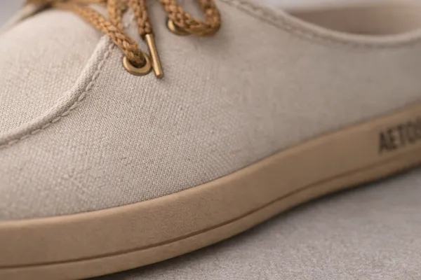 Beige_Faux_Linen_Slip_On_Casual_Mules_For_Men