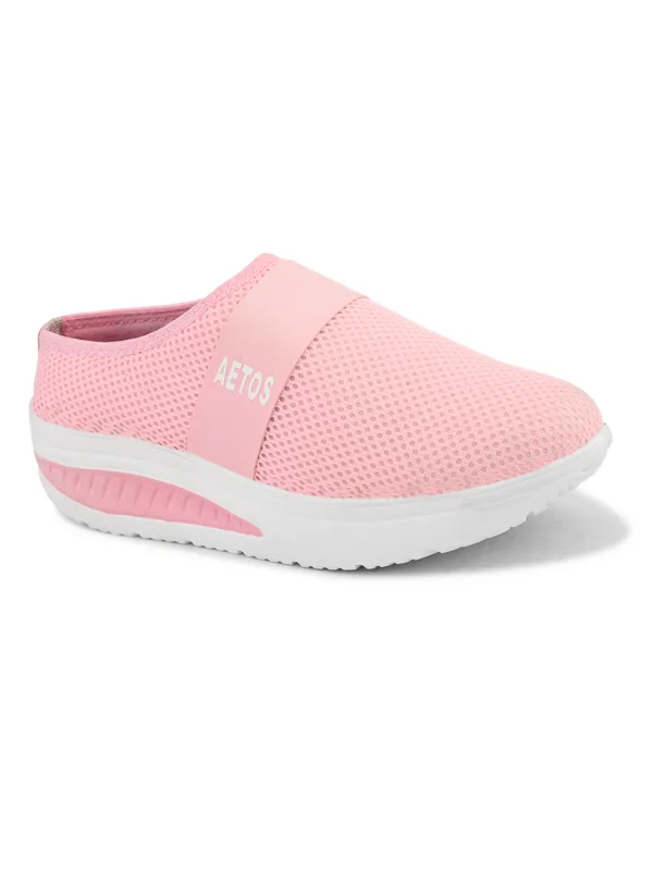 Pink_Mesh_Slip_On_Shoes_For_Women
