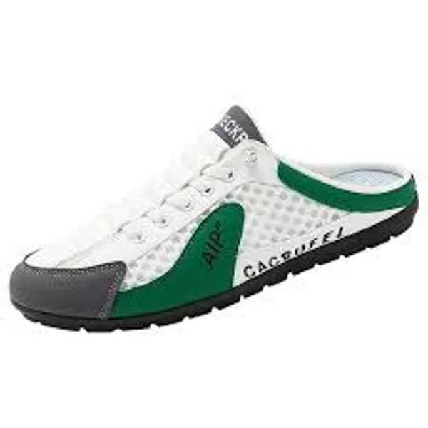 White_Mesh_Lace_Up_Sneaker_Mules_For_Men