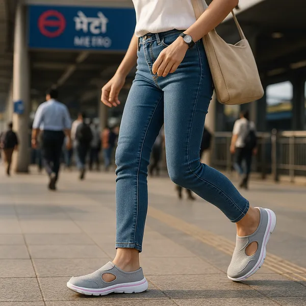 Grey_Mesh_Slip_On_Clogs_For_Women
