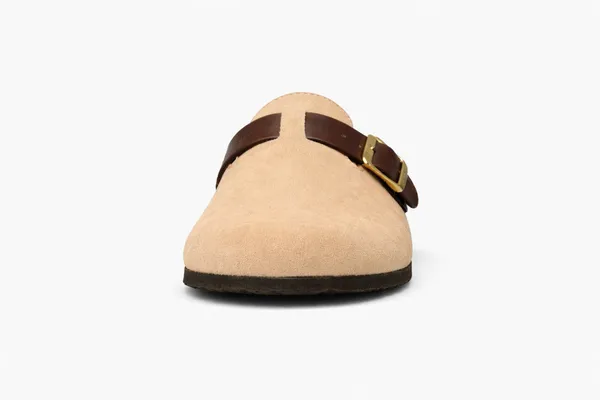 Beige_Suede_Leather_Buckle_Strap_Casual_Sandals_For_Men