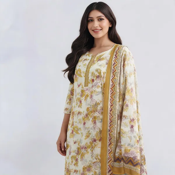 Cream_Cotton_Straight_Floral_Print_Kurta_Suit_Set_For_Women