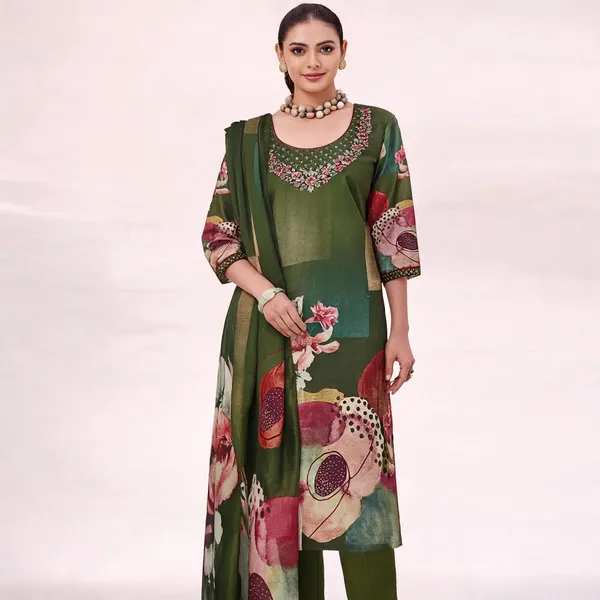Green_Silk_Printed_Straight_Kurta_Suit_Set_For_Women